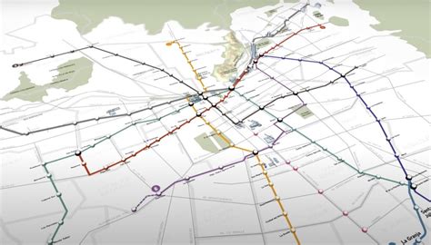 Metro de Santiago el nuevo mapa con todas las líneas 24horas