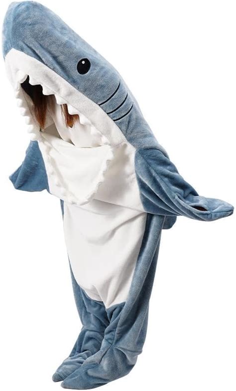 Hikooy Adult Shark Pajamas Shark Onesie Cosplay Costume Shark One Piece