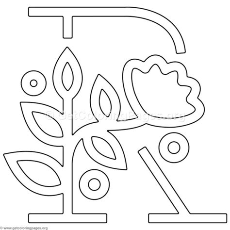 Giving the color to the images below would help children to train the creativity and esthetic, to reveal. Modern Flower Alphabet Letter R Coloring Pages ...