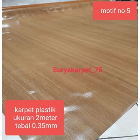 KARPET PLASTIK KARPET LANTAI VINYL PLASTIK LEBAR 2m TEBAL 0.35mm
