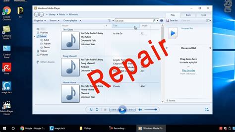 How To Repair Or Reinstall Windows Media Player In Windows 1087 Youtube