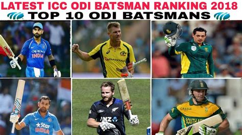 Latest Icc Ranking 2018 Top 10 Odi Batsman Icc Ranking List Top 10