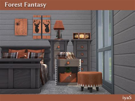 Forest Fantasy Log Cabin Bedroom By Soloriya At Tsr Sims 4 Updates