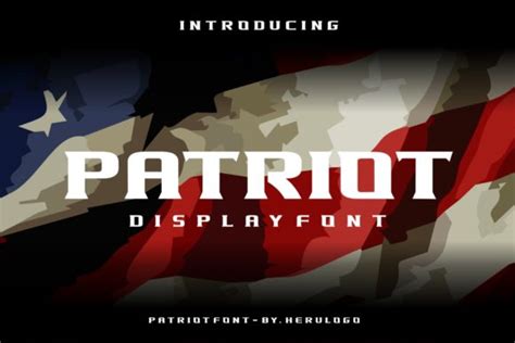 Patriot Font By Herulogo · Creative Fabrica