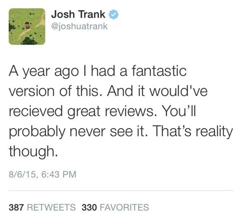 Fantastic Four Director Josh Trank Disses His Own Movie