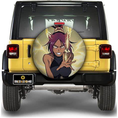 Shihouin Yoruichi Spare Tire Covers Custom Bleach Anime Car Accessorie