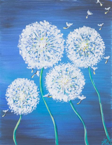 Dandelion Painting Lolas Brush Dandelion Painting Drawings