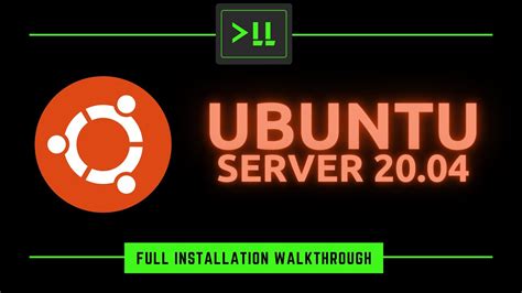 Ubuntu Server 20 04 Full Installation Walkthrough