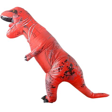 Red Adult T Rex Inflatable Costume Jurassic World Park