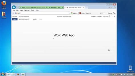 How to Use Microsoft Word Online - YouTube