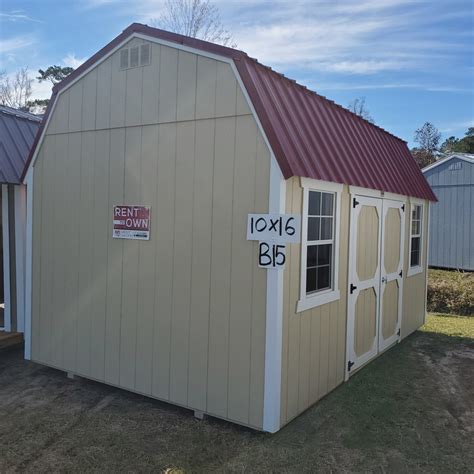 10x16 Lofted Barn Side Entrance Sheds And Buildings For Sale Winnabow