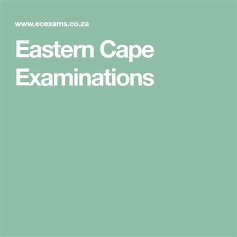 Eastern Cape Examinations In 2022 Homeschool Resources Eastern Cape