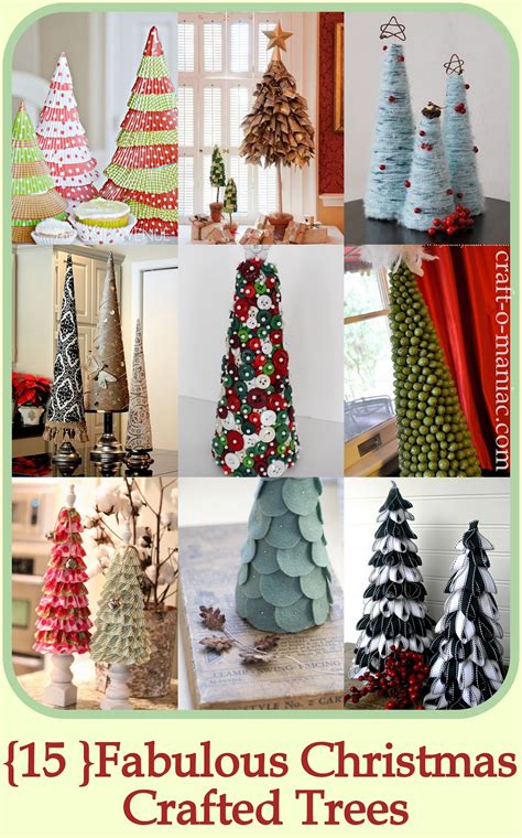 15 Fabulous Christmas Crafted Trees Craft O Maniac