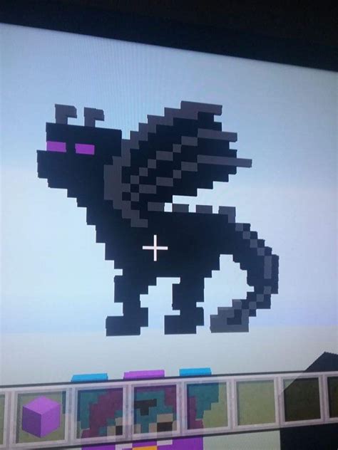 Ender Dragon Pixel Art Minecraft Amino