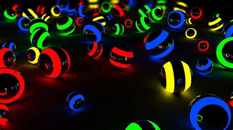 Light Balls Neon Wallpapers Wallpaper Cave