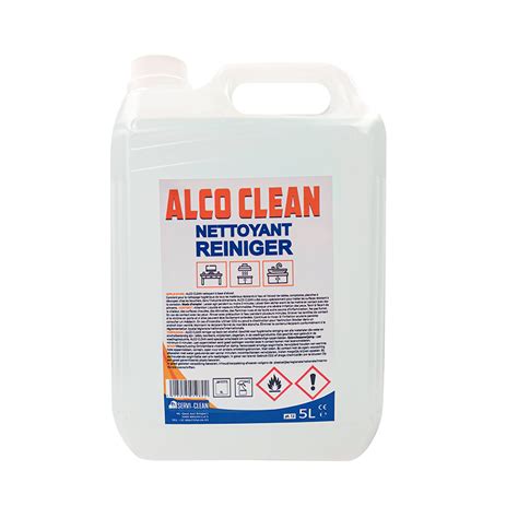 Alco Clean Nettoyant à Base Dalcool 750ml 5l Servi Clean
