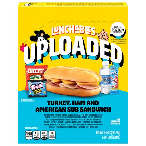 save on lunchables uploaded sub sandwich turkey ham and american order online delivery giant