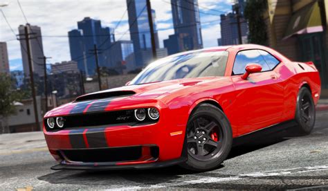Do not be the first one to charge. 2015 Dodge Challenger Stock / Shaker / Hellcat - GTA5 ...