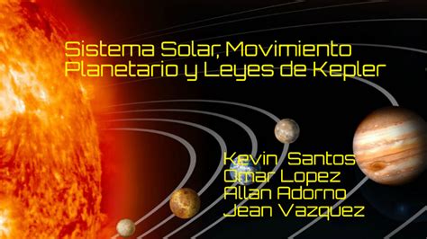 Sistema Solar Movimiento Planetario Y Leyes De Kepler By Kevi Santos