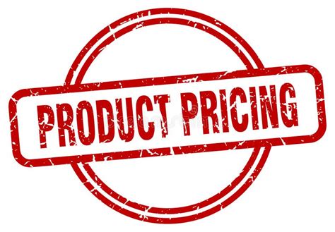 Product Pricing Stamp Product Pricing Round Vintage Grunge Label Stock