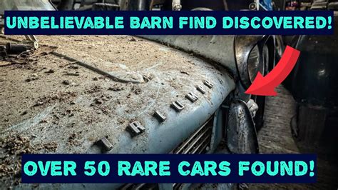 Huge Barn Find Collection Found Of Extremely Rare Cars! Unbelievable