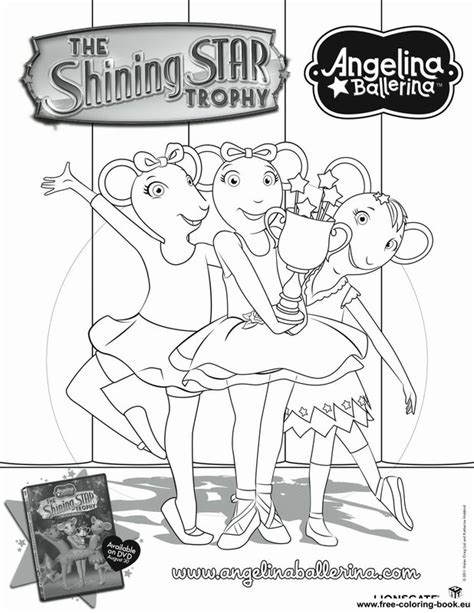 100% free, no strings attached! Coloring pages Angelina Ballerina - Printable Coloring ...