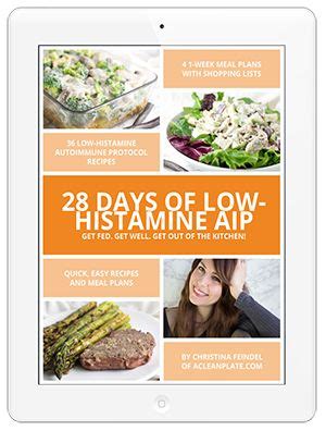 The following foods contain higher levels of histamine: 28 Days of Low-Histamine AIP | Low histamine diet, Aip ...
