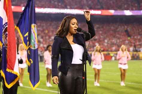 erica campbell sings national anthem at arrowhead stadium 2022 kc concerts