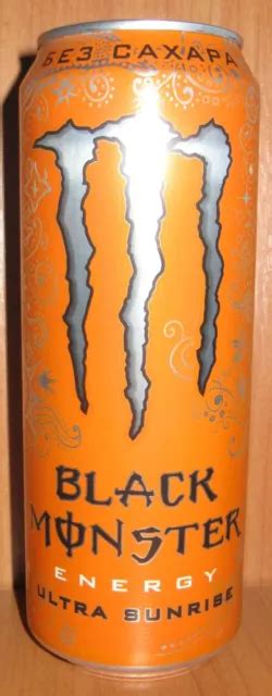 Newest Empty Can Black Monster Energy Ultra Sunrise 449 Ml 2021