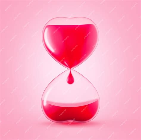 Premium Photo Pink Hourglass Heart Donor Day Blood Transfusion 3d