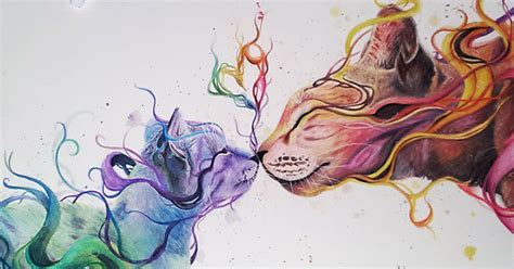 17 Year Old Artist Creates Incredibly Lively Watercolor And Pencil Art
