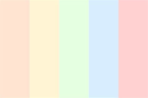 It has a hue angle of 345.7 degrees. Aesthetic Pastel Rainbow Color Palette Color Palette