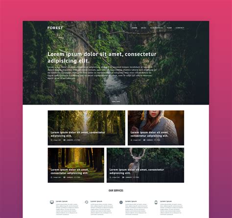 Psd Website Templates Free Download