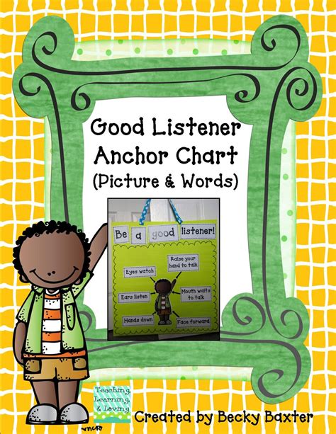 Teaching, Learning, & Loving: Be a Good Listener Anchor Chart- Freebie!!!
