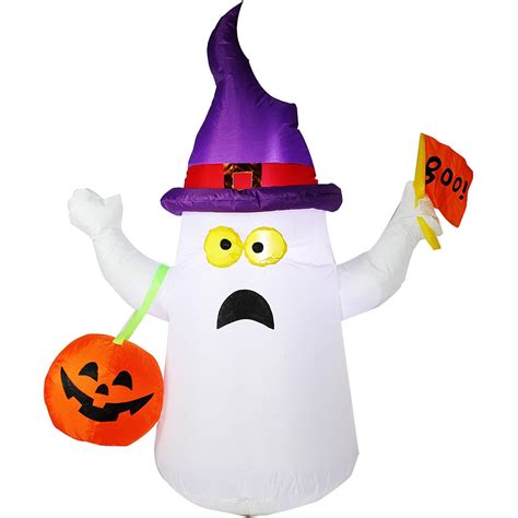 It's up to you to decide how much you want to commit to the cause: Joiedomi 4.5 ft Halloween Inflatable Blow Up Ghost with ...