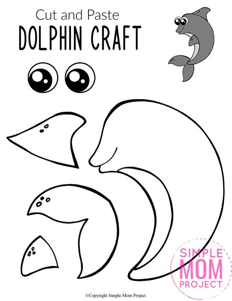 Free Printable Dolphin Craft For Kids Dolphin Craft Ocean Animal