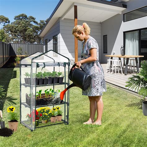 Mini Greenhouse For Outdoor 3 Tier Portable Plant Greenhouse Kit