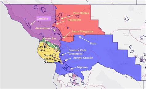 Maps For SLO County Supervisor Districts KPRL Radio AM FM