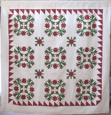 Patapsco Rose Wreath Quilt Pattern With Complete Instructions And