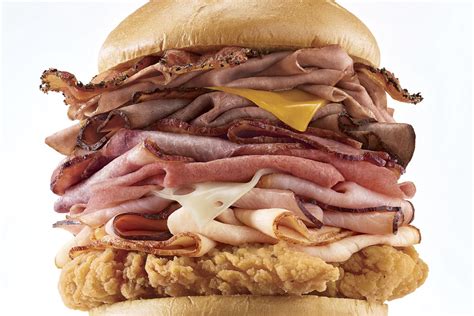 Arbys Meat Mountain Sandwich Now Comes With A Fish Filet Eater