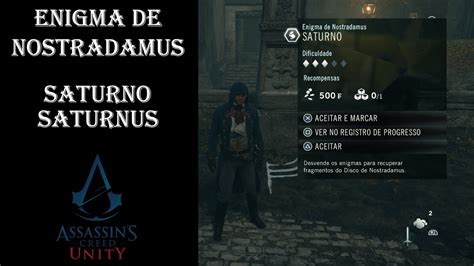 Assassin S Creed Unity Enigma De Nostradamus Saturno Saturnus Youtube