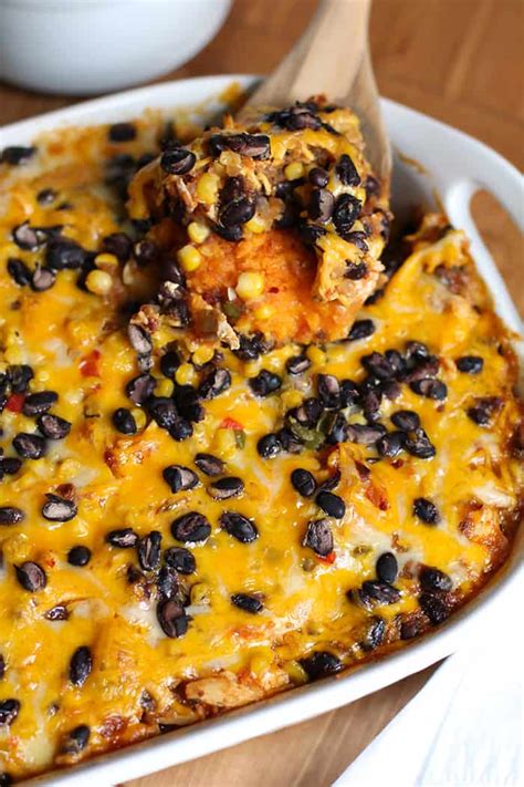 In a large bowl, combine together paprika, garlic powder, hot sauce, and season with salt and pepper. Mexican Chicken and Sweet Potato Casserole - SueBee Homemaker