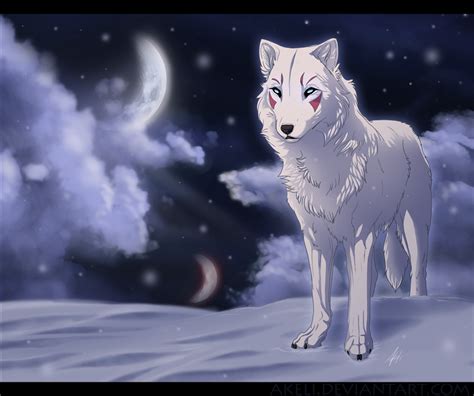 Snow Wolf By Akeli On Deviantart
