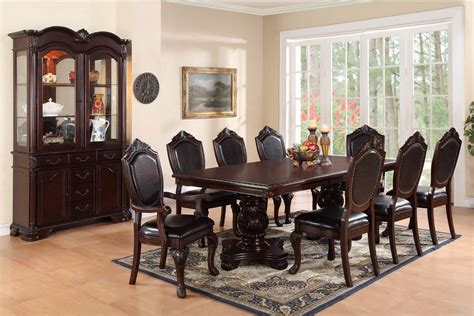 Many dining room tables and chairs are sold together as a dining set. Formal Dining Room Table Seating 8 Chairs | Affordable ...