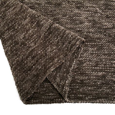 Decorative Chenille Thick Couch Throw Blanket With Fringe Dark Gray