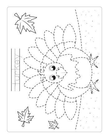 Exercise 2 complete the crossword below. Thanksgiving Tracing Worksheets - itsybitsyfun.com