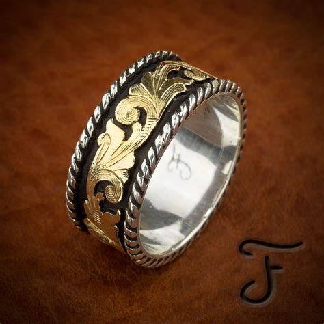 Fanning Jewelry S Handmade Men S Rings Western Wedding Rings Western
