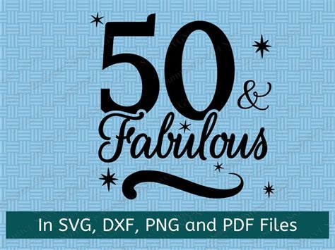 Happy 50th Birthday Svg Free 538 Svg Png Eps Dxf In Zip File Free