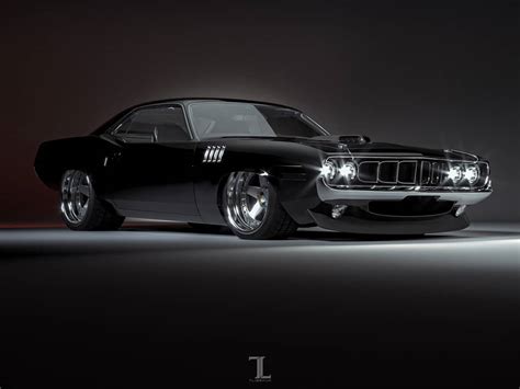 Plymouth Barracuda Deep Devil Looks Like A Classic Monster In Sharp