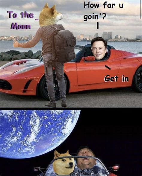 53 Dogecoin To The Moon Drop Meme